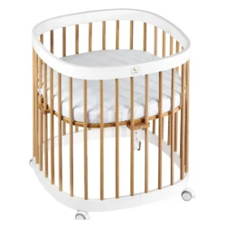Кроватка Eucalyptus Napoli Plus Universal White & Natural на маятнике купить в Кишиневе. Фото 6