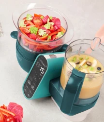 Robot multifuncțional 6 in 1 Babymoov Nutribaby+ Opal Green cumpăra în Chișinau. Foto 3