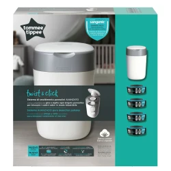 Корзина для подгузников Tommee Tippee Sangenic Twist&Click + 4 сменных кассет купить в Кишиневе. Фото 1