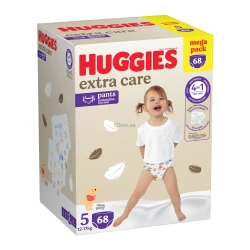 Подгузники-трусики Huggies Extra Care Box 5 (12-17 кг), 68 шт. купить в Кишиневе. Фото 2