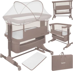 Patuc Co-sleeper 3 in 1 Lionelo Jodie Beige Taupe cumpăra în Chișinau. Foto 2