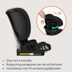 Scaun auto 100-150 cm (i-Size) Isofix Lionelo Orin Black Carbon cumpăra în Chișinau. Foto 7