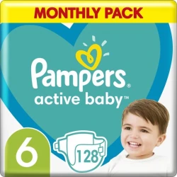 Scutece Pampers Active Baby XXL BOX №6 (13-18 kg), 128 buc. cumpăra în Chișinau. Foto 2