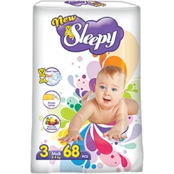 Scutece Sleepy New Jumbo Midi 3 (5-9 kg), 68 buc. cumpăra în Chișinau. Foto 1
