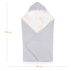 Păturica pentru scoica auto Lionelo Travel Grey Balloon, 90x90 cm cumpăra în Chișinau. Foto 11