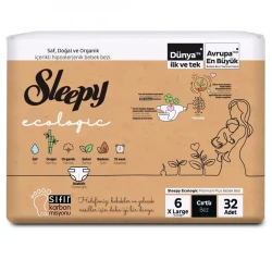 Scutece Sleepy Ecologic Double XLarge 6 (15-27 kg), 32 buc. cumpăra în Chișinau. Foto 1