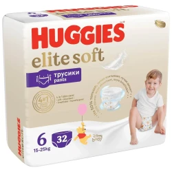 Scutece-chiloței Huggies Elite Soft 6 (15-25 kg), 32 buc. cumpăra în Chișinau. Foto 1