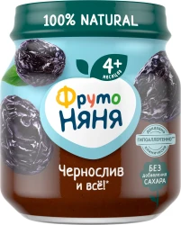 Piure ФрутоНяня din prune uscate (4 luni+), 100 g cumpăra în Chișinau. Foto 1