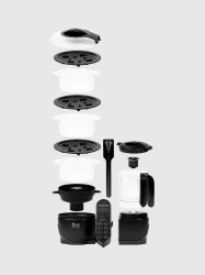 Aparat de gatit robot de bucătărie multifuncțional 5 in 1 Babymoov Nutribaby (+) XL Mineral Black cumpăra în Chișinau. Foto 8