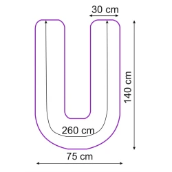 Наволочка подушки для беременных U PernaMea Stele Roz купить в Кишиневе. Фото 3