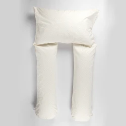 Подушка для беременных PernaMea форма-T c наволочкой Buline Ivory, 140 см купить в Кишиневе. Фото 2