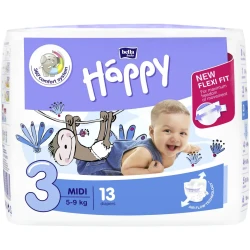 Scutece Bella Baby Happy Midi 3 (5-9 kg), 13 buc. cumpăra în Chișinau. Foto 1