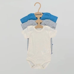 Body cu mânecă scurtă Caramell Basic Beige, 3 buc. (0L) cumpăra în Chișinau. Foto 1