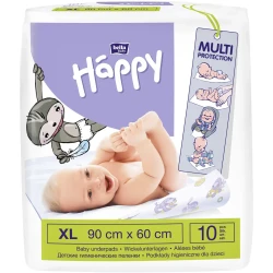 Пеленки одноразовые Bella Baby Happy (60x90 см), 10 шт купить в Кишиневе. Фото 1