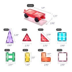 Set constructie magnetic Mideer Distinctive, 100 elemente cumpăra în Chișinau. Foto 2