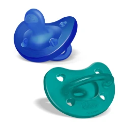 Suzetă ortodontică din silicon Chicco Physio Soft Green & Blue (16-36 luni), 2 buc. cumpăra în Chișinau. Foto 1