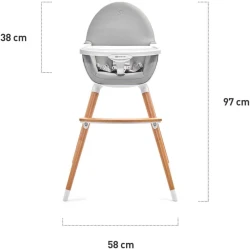 Scaun de masa 2 in 1 KinderKraft Fini Grey cumpăra în Chișinau. Foto 7