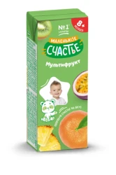 Suc multifruct Маленькое счастье  (8+ luni), 200 ml cumpăra în Chișinau. Foto 1