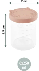 Set 6 boluri din sticlă Babymoov ISY, 250 ml cumpăra în Chișinau. Foto 4