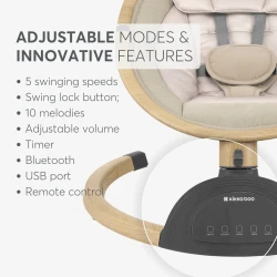 Качалка Kikkaboo Ashlee Beige 2025 купить в Кишиневе. Фото 5