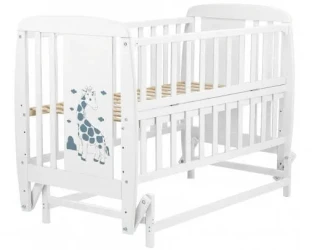 Кроватка детская Дубок Жираф Белый на маятнике купить в Кишиневе. Фото 2