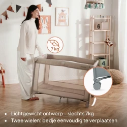 Patut pliabil Lionelo Amelie Beige Sand cumpăra în Chișinau. Foto 5