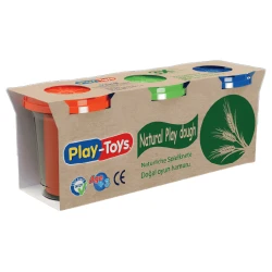 Набор пластилина Play Toys Natural, 3 шт. купить в Кишиневе. Фото 1