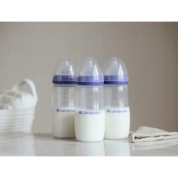 Set de biberoane pentru bebeluși din polipropilenă Lansinoh NaturalWave, 330 ml, 2 buc. cumpăra în Chișinau. Foto 7