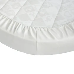 Cearsaf de pat pe elastic Perina Sateen Premium Oval Ivory, 125x75 cm cumpăra în Chișinau. Foto 2