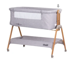 Pătuc Co-sleeper Chipolino Sweet Dreams grey/wood cumpăra în Chișinau. Foto 4