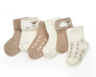 Ciorapei BabyCosy Beige, 6 buc. (12-24L) cumpăra în Chișinau. Foto 3