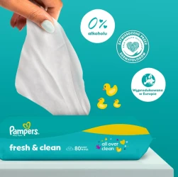 Влажные салфетки Pampers Fresh Clean, 12x80 шт. купить в Кишиневе. Фото 2
