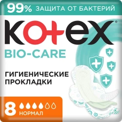 Absorbante Kotex Bio Care Normal, 8 buc. cumpăra în Chișinau. Foto 2