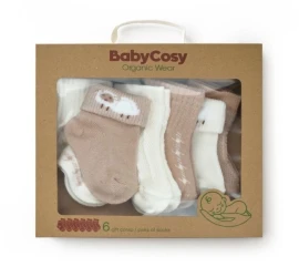 Ciorapei BabyCosy Beige, 6 buc. (0-6L) cumpăra în Chișinau. Foto 1