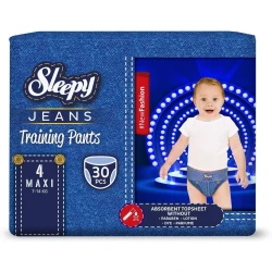 Scutece-chiloței Sleepy Jeans Maxi 4 (7-14 kg), 30 buc. cumpăra în Chișinau. Foto 1
