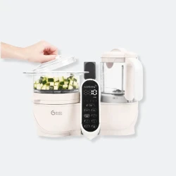 Robot multifuncțional 5 in 1 Babymoov Nutribaby+ Mineral Beige cumpăra în Chișinau. Foto 4