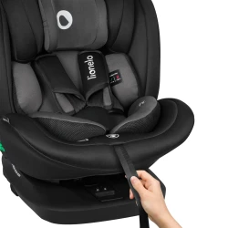 Автокресло 40-150 см (i-Size) Isofix Lionelo Bastiaan Black Grey, поворотное 360 купить в Кишиневе. Фото 11