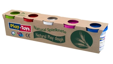 Набор пластилинов Play Toys Natural, 5 шт. купить в Кишиневе. Фото 1