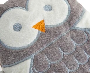 Подушка против колик с вишневыми косточками BabyJem Сова Серый купить в Кишиневе. Фото 2