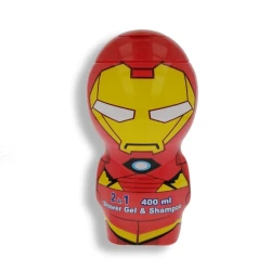 Gel de duș și șampon pentru copii 2 in 1 Air-Val 2D Iron Man, 400 ml cumpăra în Chișinau. Foto 1