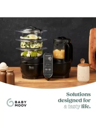Aparat de gatit robot de bucătărie multifuncțional 5 in 1 Babymoov Nutribaby (+) XL Mineral Black cumpăra în Chișinau. Foto 10