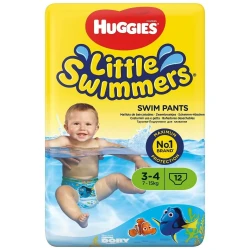 Подгузники-трусики для плавания Huggies Little Swimmers 3-4 (7-15 кг), 12 шт. купить в Кишиневе. Фото 3