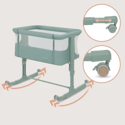 Patuț pentru copii 3 in 1 Lionelo Aurora Green Sage cumpăra în Chișinau. Foto 6