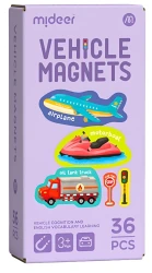 Set de magneți Mideer Vehicle Magnets, 36 elemente cumpăra în Chișinau. Foto 1