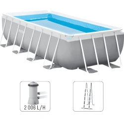 Bazin pentru copii Intex Prism Frame Rectangular + pompă de filtrare 2006 l/h, 6836 litri cumpăra în Chișinau. Foto 1