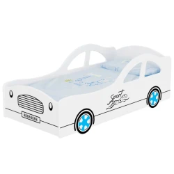 Pat Tisam Car White, 140x62 cm cumpăra în Chișinau. Foto 1