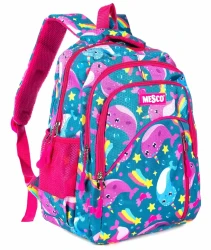 Школьный рюкзак средний Mesco Unicorn Whale, 38x25x15 см купить в Кишиневе. Фото 1