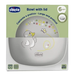 Bol cu capac Chicco Grey, 15x6x19 cm cumpăra în Chișinau. Foto 3