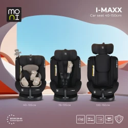 Автокресло 40-150 см (i-Size) Isofix Moni i-Maxx Cool Beige, поворотное 360 купить в Кишиневе. Фото 2