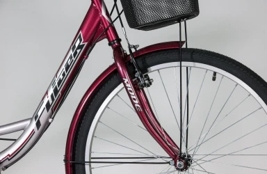 Велосипед Fulger Street 1.0 Burgundy & Silver, колёса 26 купить в Кишиневе. Фото 2